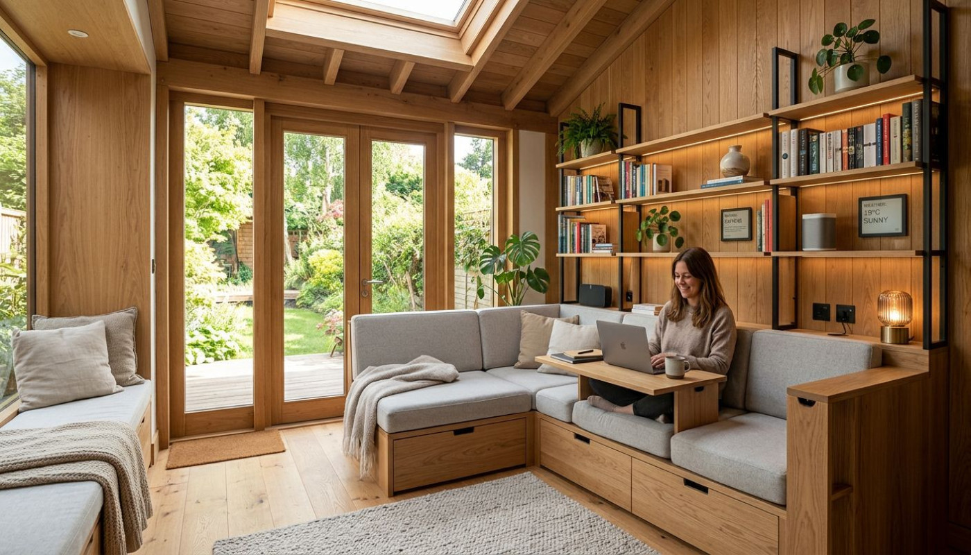 Comment optimiser l'espace dans une extension de maison en bois ?